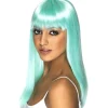Neon Aqua Glamourama Wig<Party Delights Best