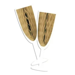 New Year's Eve Lanterns & Honeycomb Decorations (5Pk)<Party Delights Discount