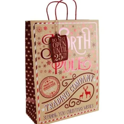 Party Delights Gift Wrapping<North Pole Extra Large Gift Bag - 45.5Cm X 33Cm