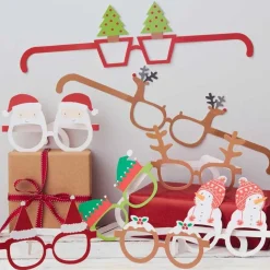 Party Delights Christmas Party Accessories<Novelty Christmas Glasses (8Pk)