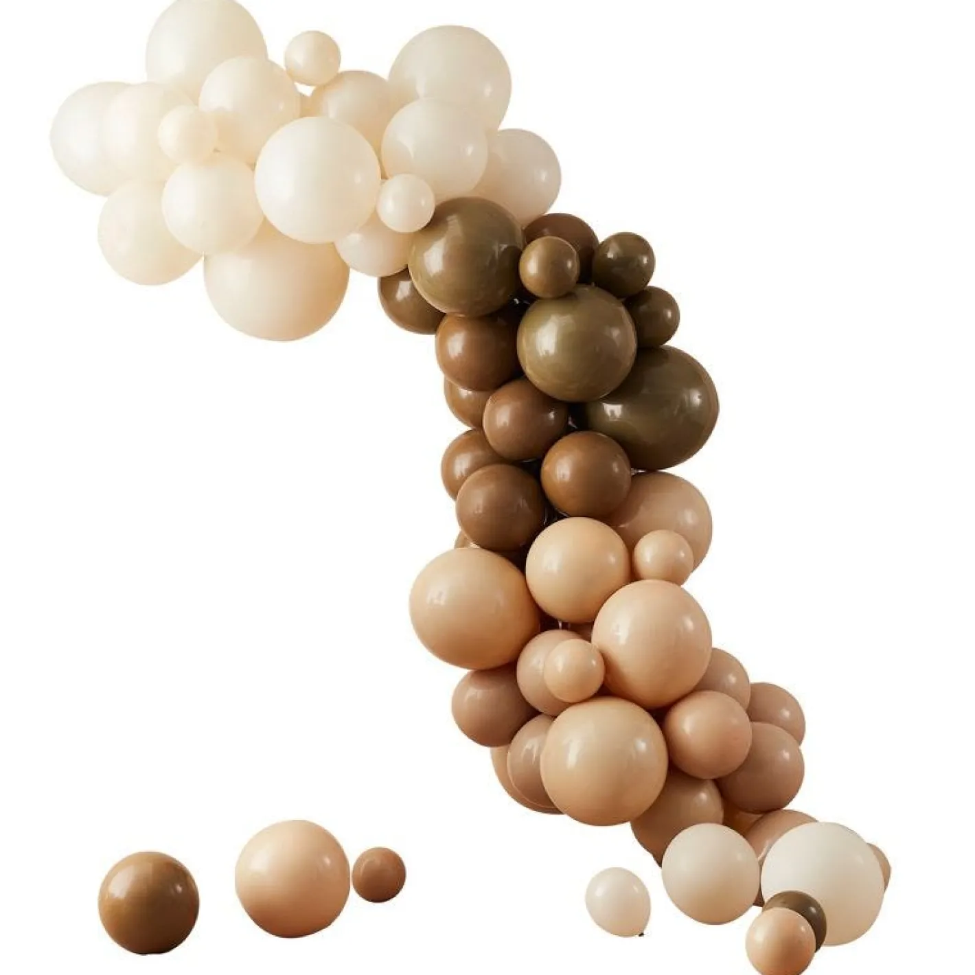 Nude And Brown Balloon Arch Kit - 70 Balloons<Party Delights Discount
