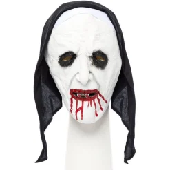 Nun Half Mask & Headpiece<Party Delights Sale