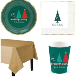 Party Delights Tableware<Oh Christmas Tree - Value Party Pack For 8