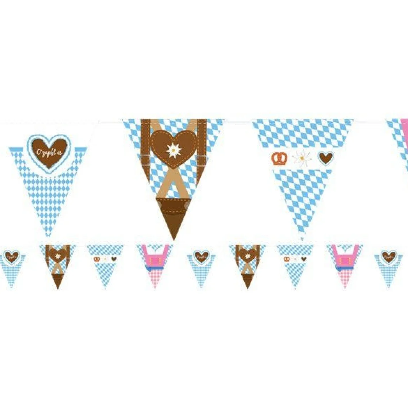 Oktoberfest Plastic Bunting - 4M<Party Delights Hot