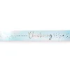 On Your Christening Blue Foil Banner - 2.74M<Party Delights Best