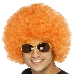 Orange Afro Wig<Party Delights New