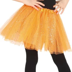 Kids' Party Delights Kids'<Orange Glitter Tutu - Child One Size