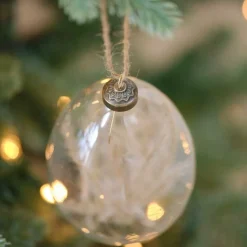 Party Delights Hanging Decorations<Pampas Bauble Tree Decorations - 14Cm (2Pk)