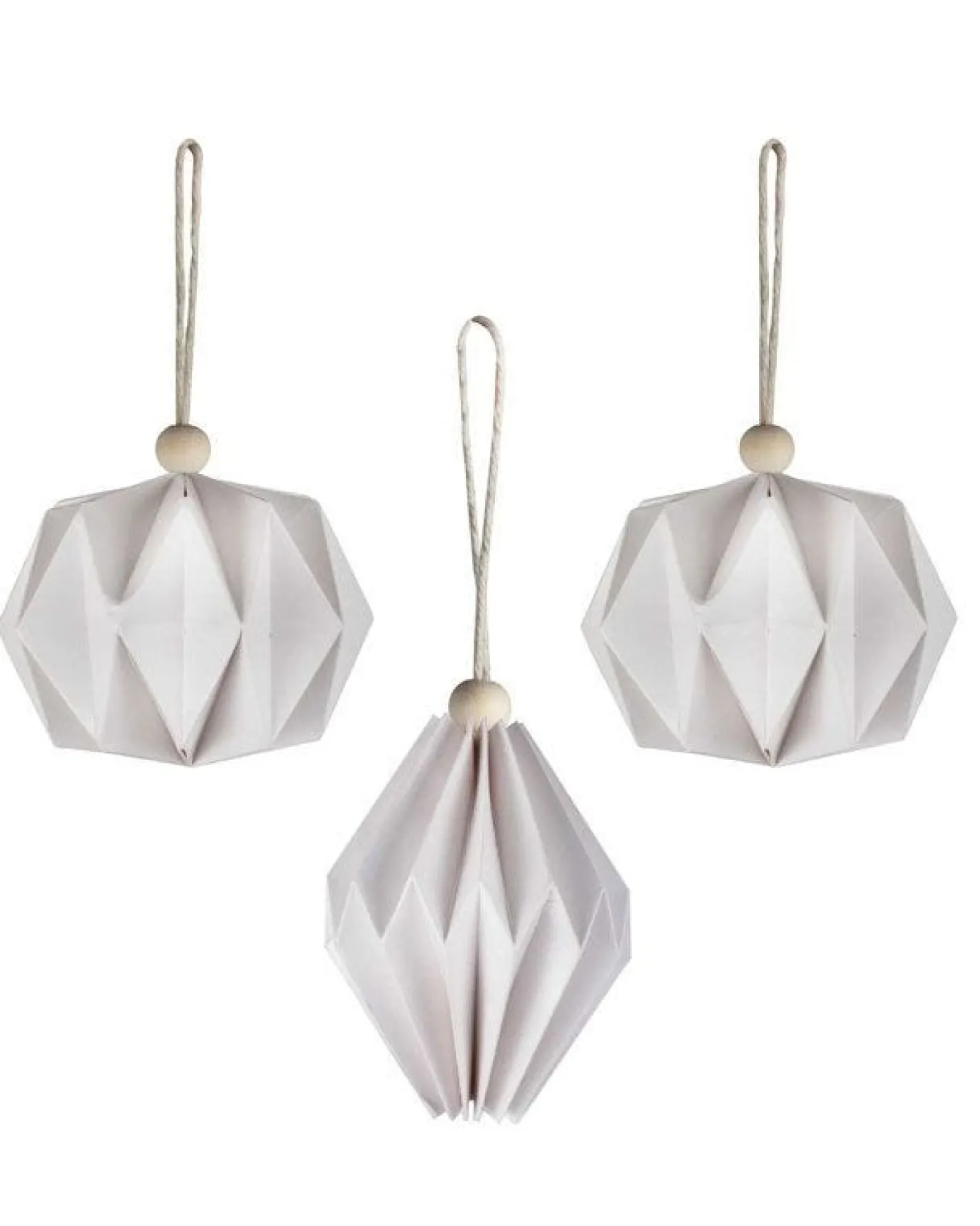 Party Delights Hanging Decorations<Paper Shaped Tree Decorations With Bead (3Pk)
