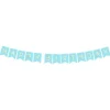 Pastel Blue & Gold Happy Birthday Banner - 1.7M<Party Delights