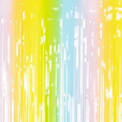 Pastel Rainbow Backdrop Curtain - 1.9M X 1M<Party Delights Sale