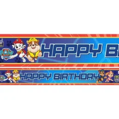 Paw Patrol Paper Banners - 1M (3Pk)<Party Delights Sale