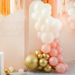 Peach And Gold Balloon Arch - 75 Balloons<Party Delights Discount