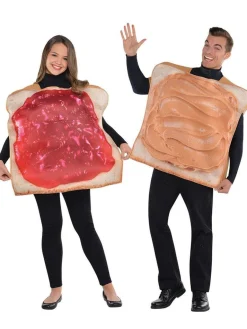 Party Delights Couples' Costumes<Peanut Butter And Jam Sandwich - Adult Costume
