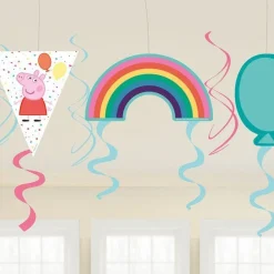 Peppa Pig Hanging Swirls - 45Cm (6Pk)<Party Delights Sale