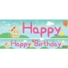 Peppa Pig Style Paper Banners - 1M (3Pk)<Party Delights Sale
