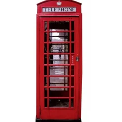Phone Box Cardboard Cutout - 191Cm X 71Cm<Party Delights New
