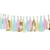 Pick & Mix Pastel & Gold Tassel Garland - 2M<Party Delights Outlet