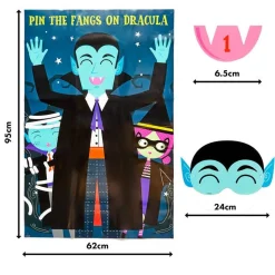 Party Delights Games<Pin The Fangs On Dracula Game