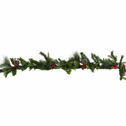 Pine Cones & Berries Foliage Garland - 1.8M<Party Delights Discount