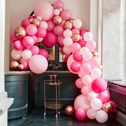 Pink & Rose Gold Large Balloon Arch Diy Kit - 200 Balloons<Party Delights Clearance