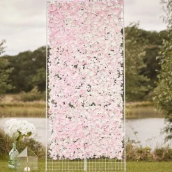 Pink & White Flower Wall Backdrop Tile - 60Cm X 40Cm<Party Delights Clearance