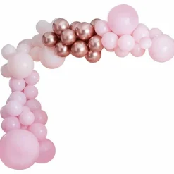 Pink And Rose Gold Balloon Arch<Party Delights Hot