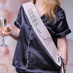 Pink Bridesmaid Sash (2Pk)<Party Delights Hot