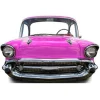Pink Car Stand-In Cardboard Photo Prop - 151Cm X 105Cm<Party Delights