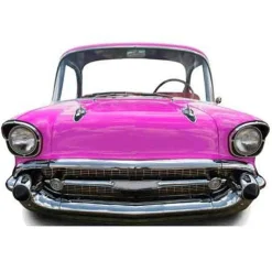 Pink Car Stand-In Cardboard Photo Prop - 151Cm X 105Cm<Party Delights