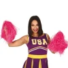 Pink Cheerleading Pom Poms - Standard<Party Delights