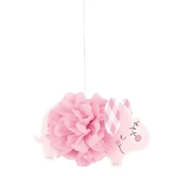 Pink Floral Elephant Pom Pom Decorations (3Pk)<Party Delights Hot