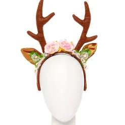 Pink Floral Reindeer Headband<Party Delights Clearance
