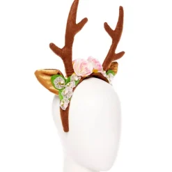 Pink Floral Reindeer Headband<Party Delights Clearance