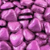 Pink Foil Chocolate Hearts X100<Party Delights Online