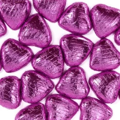 Pink Foil Chocolate Hearts X20<Party Delights Sale