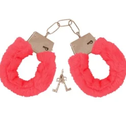 Pink Furry Handcuffs<Party Delights Sale