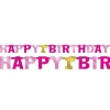 Pink Happy 1St Birthday Paper Letter Banner - 2.1M<Party Delights Hot