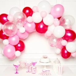 Pink Latex Balloon Arch Garland - 70 Balloons<Party Delights New
