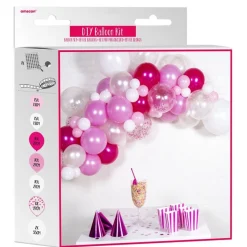Pink Latex Balloon Arch Garland - 70 Balloons<Party Delights New