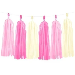 Pink Mix Tassel Garland Decoration - 1.5M<Party Delights