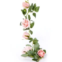 Pink Rose Garland - 1.75M<Party Delights Hot