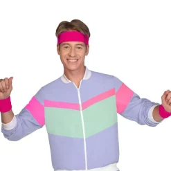 Pink Sweatband Accessory Kit<Party Delights Online