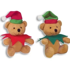 Party Delights Stocking Fillers<Plush Christmas Elf Bear 12Cm
