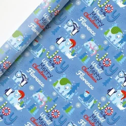 Party Delights Gift Wrapping<Polar Bear Christmas Personalised Wrapping Paper - 62 X 100Cm Sheet