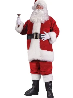 Men's Party Delights Men's<Premium Regal Santa Suit - Adult Costume