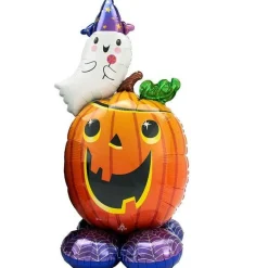 Party Delights Balloons<Pumpkin & Ghost Airloonz Balloon - 56"