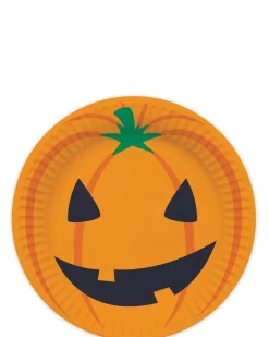 Party Delights Tableware<Pumpkin Fun Paper Plates