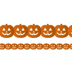 Pumpkin Tissue Paper Garland - 3M<Party Delights Sale
