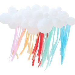 Rainbow Balloon Cloud Backdrop Kit - 40 Balloons<Party Delights Online